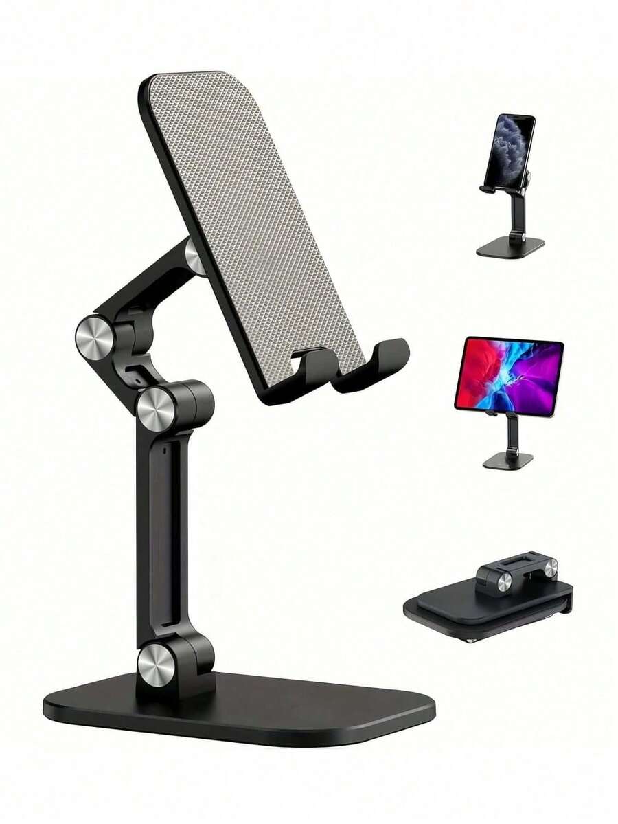 1 pieza Soporte ajustable para teléfono de escritorio, soporte plegable y ajustable en altura para teléfono, soporte portátil para transmisión en vivo compatible con iPhone y teléfonos Android, regalo para cumpleaños, familia y amigos