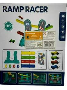 Brinquedo Pista de Carrinho Infantil com 4 Carros Ramp Racer Colorido Educativo - Multicolorido - Visão 4