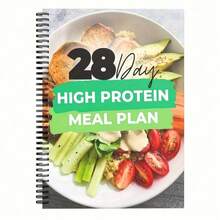 28-Day High-Protein Diet Plan - Nutritious And Delicious Recipes To Boost Energy, Build Muscle And Lose Weight. Suitable For Beginners. In English. Meal Planning | Spiral-Bound | Durable - A5 - View 4