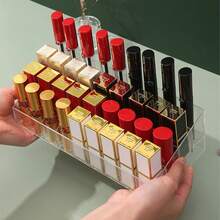 Hộp đựng son môi bằng acrylic trong suốt 9/24/36/40 ngăn, kệ trưng bày mỹ phẩm nhiều ngăn, kệ trưng bày mỹ phẩm, có thể sắp xếp son môi, sơn móng tay và trang sức. - A - Xem 3