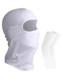 1/2 buc Pălărie Balaclava Unisex Culoare Solidă, Mască de față respirabilă care absoarbe transpirația, Potrivită pentru ciclism, drumeții, alpinism și alte activități în aer liber - G - Vizualizare 17