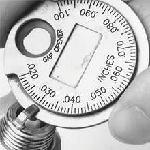 Bộ 1/2 thước đo khe hở bugi, hình đồng xu, phạm vi đo 0,6-2,4 mm. Dụng cụ đo thông số bugi. - bugi - Xem 8