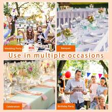 150 Pieces Spandex Stretch Chair Sashes Bows Elastic Chair Cover Bands Ties With Slider Wedding Party Reception Events Universal Ceremony Banquet Decorations (Gold) - Orange - View 7
