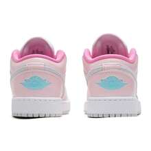 Nike Giày bóng rổ nữ, kiểu dáng tối giản, thường ngày, AIR JORDAN 1 LOW SE FEM GG Basic Model II1247-600 - Hồng hoàng hôn/Hồng ngọc trai/Xanh lá nhạt/Trắng cánh buồm - Xem 5