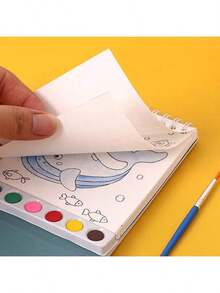 20 Pages/Book Watercolor Paper Watercolor Painting Set, Complete Creative Art Set, Watercolor Art Activity, Creative Leisure Activity, Watercolor Illustration, Excellent Artwork, Watercolor Painting Supplies - Multicolor - View 7