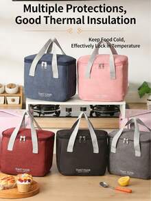 这款带提手的午餐盒包非常适合上学或上班使用。它是一款多功能、简约的午餐包，容量大，采用加厚铝箔保温，并配有方便的提手/冰袋。对于上班族来说，这款午餐包保温效果极佳，让您和您的家人都能享用营养、健康、新鲜的餐食。 - 彩色 - 查看 2