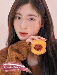 Rom&nd Romand Long-Lasting Moisturizing Lip Tint, Vivid Color, Glossy Finish, Smudge-Proof - 18 Đào hầm - Xem 7