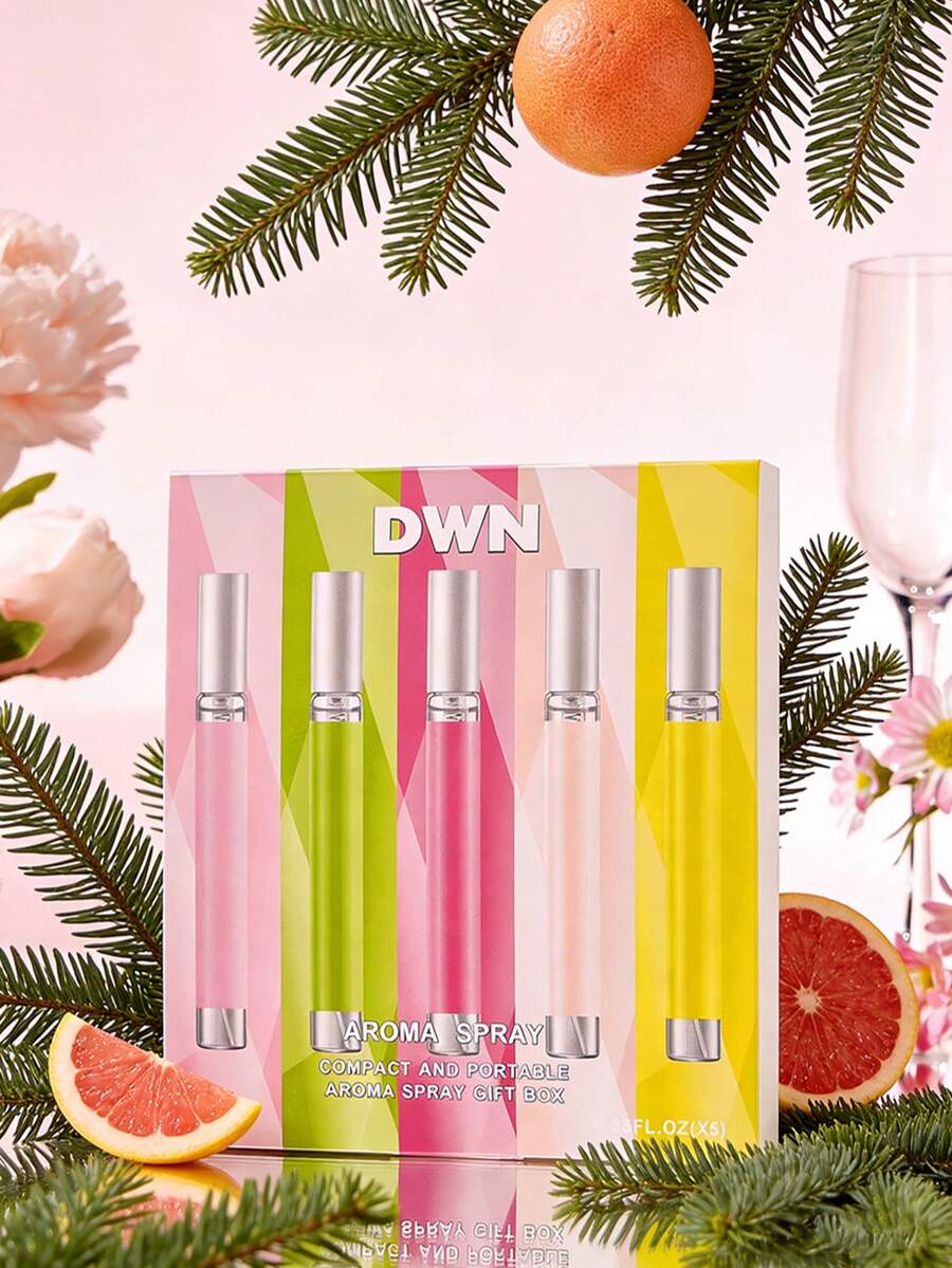 1/5pcs 10ML DWN Floral Fragrance Room Spray, Contains Rose, Lily, Jasmine, Peony, Vanilla And Other Scents, Long-Lasting Fragrance, Suitable For Removing Odors In Rooms, Bathrooms, Kitchens, Cars, Bedrooms, Air Freshener, Aromatherapy, Flameless Diffuser, Can Enhance Mood And Maintain Natural Fresh Scent. Suitable As Gifts For Friends, Party Favors, Christmas, Valentine's Day, Mother's Day - Various - View 1
