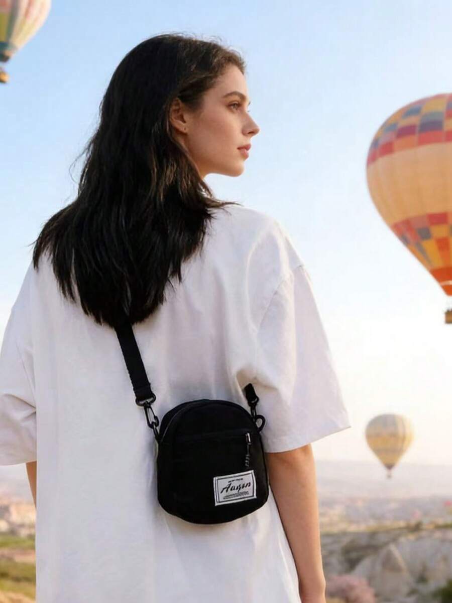Bolso de hombro mini de moda de unicolor minimalista y versátil