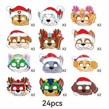 Mặt nạ giấy Paw Patrol chủ đề Giáng sinh, trang phục hóa trang dự tiệc sinh nhật, lễ hội, cosplay. - Nhiều màu - Xem 4