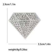 女士粗十字架吊坠项链，搭扣设计，发夹链，精致小十字架吊坠项链，时尚简约宗教风格银饰，精美礼物 - 彩色 - 查看 3