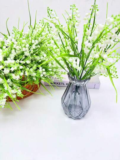 5 piezas Ramo de flores de orquídea artificial, adecuado para decoración del hogar DIY, decoración de jarrones, decoración de jardín, decoración de bodas y fiestas, etc.