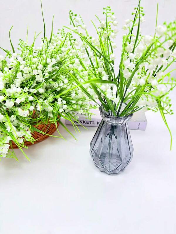 5pcs Artificial Orchid Flower Bouquet, Suitable For DIY Home Decor, Vase Decoration, Garden Decor, Wedding Party Decoration, Etc.