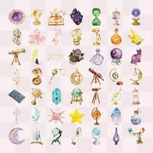 SCXXBSW 50 piezas Pegatinas de observación de estrellas, pegatinas de dibujos animados lindas para propósitos DIY como patinetas, botellas de agua, portátiles y teléfonos móviles - A - Ver 9