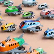 8/16pcs Mini Inertial Powered Manual Creative Toy Airplane Models, Family Interactive Puzzle Toys, Party Favors And Christmas Stocking Stuffers, Suitable For Christmas, Halloween, Thanksgiving And Easter Gifts (Random Patterns And Styles) - Multicolor - View 2