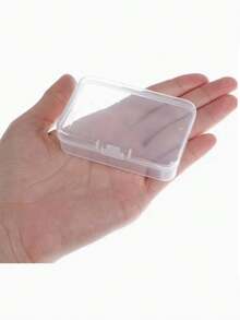 Transparent Plastic Storage Box - Jewelry Organizer Box, Portable Clear Box Suitable For Earrings, Rings And Earphones; Also Suitable For Hardware Accessories And Cosmetics - Multicolor - View 6