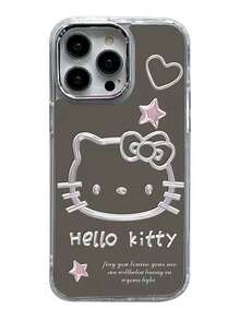 SANRIO Ốp điện thoại hình mèo con lấp lánh, tương thích với iPhone 15 Pro Max, 13, 16, 14 Pro Max, ốp bảo vệ cao cấp dành cho nữ. - Nhiều màu - Xem 4