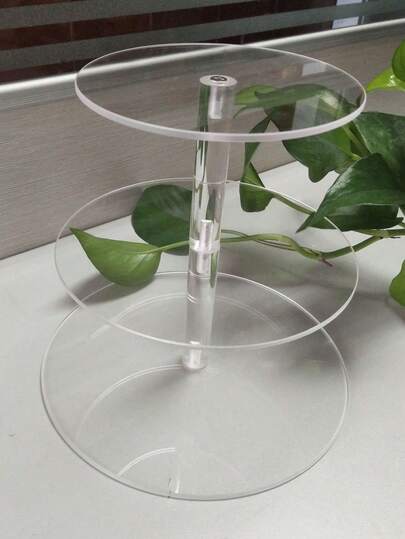 1 chiếc giá trưng bày nhiều tầng hình tròn hoặc vuông, 2-6 tầng bằng acrylic trong suốt, giá đựng bánh cupcake tái sử dụng được cho dã ngoại, tháp/giá trưng bày bánh cupcake bằng acrylic, chất liệu acrylic trong suốt cao cấp, khay nhiều tầng có thể tháo rời.