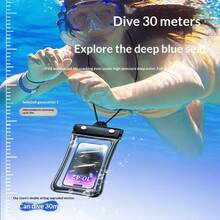 1pc Waterproof Phone Bag, Touchscreen, Suitable For Swimming, Delivery, Rainy Days. Waterproof, Touchscreen Sensitive, Luminous, Leak-Proof, Fits , Etc. - Multicolor - View 2