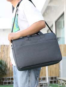 Minimalist Men's Laptop Bag, Multi-Functional Fashion Large Capacity Shoulder Messenger Handbag For Commuting - Multicolor - View 1