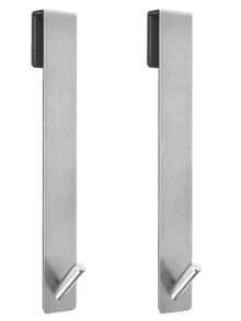 2pcs Silver Shower Door Hooks, Bathroom Extended Door Hooks For Frameless Glass Shower, Stainless Steel Towel Hooks, Heavy Duty Robe Hooks, Towel - View 6