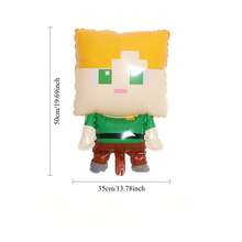 Minecraft 我的世界铝箔气球装饰派对 我的世界史蒂夫像素气球套装 - 多色 - 查看 4