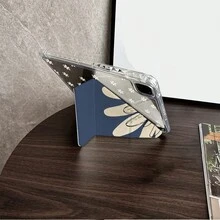 1 Ốp máy tính bảng màu xanh hải quân in họa tiết hoa cúc kèm ngăn đựng bút, tương thích với iPad 10.9/10.2/ Air thế hệ thứ 5/Pro11/10/9.7/Air 2/ (thế hệ thứ 7)/ (thế hệ thứ 8)/ Air 4/5/ Pro 11/ Thế hệ thứ 10 10.9 inch 2022 Smart Case/ Air 13(M3 2025)/ Air 11(M3 2025)/ Air 11(M3 2025)/ 11(A16 2025), tương thích với chức năng tự động ngủ/thức của . - Nhiều màu - Xem 2