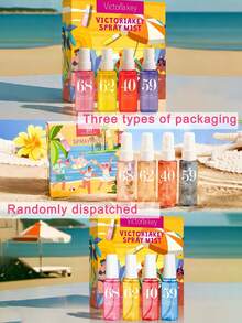 40ml Brazil Beach Series Spray Gift Set, Limited Edition Aromatherapy Air Freshener. Janeiro Multi-Layered Natural Fragrance To Enhance Happiness, Releasing Elegant Sunflower, Citrus, Coconut, Vanilla, Woody, And Ocean Beach Scents. Suitable For Dates, Parties, Gatherings, Travel, Home, Hotel, Office Use. Perfect Christmas Gift. - Mixed Fragrance - View 19