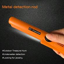 360°扫描精准定位器，防水高灵敏度金属探测器，用于寻找黄金、硬币，带声音和振动提示，寻宝利器 - 桔色 - 查看 4