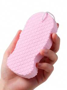 1pc Hanging Fish Scale Bath Sponge - Double-Sided Exfoliating Massage Bath Brush, Soft Foaming Body Cleansing Sponge, Spa-Like Experience, Easy To Clean And Quick Drying Bathroom Accessory - Multicolor - View 11