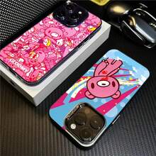 Funda de teléfono con diseño de oso gloomy para Phone17ProMax151614Plus1213XSMax11Pro, cubierta plateada colorida y a la moda 17air - Negro1 - Ver 1