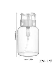250ml Large Capacity Nail Polish Remover Refillable Bottle With Lock Pump, Nail Cleaning Solution Makeup Remover Bottle - Multicolor - View 11