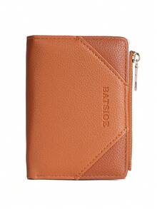 BATSIOE Mini Women's Short Wallet, Large Capacity, Card Slots & Zipper Pocket - Multicolor - View 15