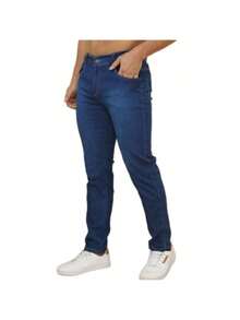 Set Of 3 Men's Dark Black Lycra Basic Casual Premium Jeans Direct From The Factory With Elastane - Dark Wash - View 6