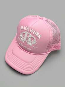 1顶夏季新款字母透气网眼棒球帽，男女通用户外遮阳帽，卡车司机帽 - 棒球帽 - 查看 16