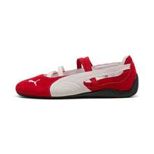 Puma Speedcat Ballet Nova Leather Sneakers - Black/White Racing Flats | Slim-Fit Minimalist Streetwear Shoes | Ballet Inspired Sporty Luxe - 紅色 - 查看 7