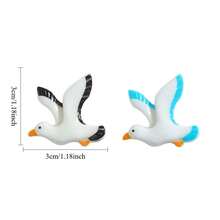10pcs Cute Seagull Fridge Magnets, Resin Ocean Animal Fridge Magnets, Summer Decor For Fridge And Beach Home Decoration - Multicolor - View 4
