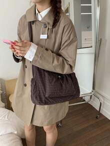 1个女士斜挎单肩包，防刮耐磨，轻便耐用，适合购物、通勤、工作、约会、日常使用，是送给女朋友的绝佳礼物 - 彩色 - 查看 5