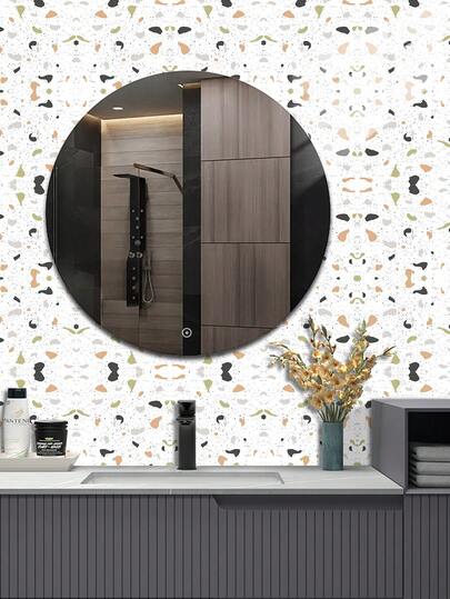 1Set 10pcs Mexican Tiles Stickers Peel And Stick, Waterproof Self-Adhesive Wall Decals, Vintage Boho Floral Geometric Tile Stickers For Bathroom Shower, Kitchen Backsplash, Laundry Room, Staircase Riser, Renters Friendly Removable Wall Decor,