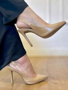 Women's Open-Toe Pump With 11cm Heel - Angela Galvão 2 - 納帕稻草 - 查看 4