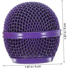 1 PC For SM58 Wireless Microphone Replacement Metal Microphone Grille Replacing Professional Mic Ball Head Mesh Grilles(Multiple Colors Available) - one-size - View 11