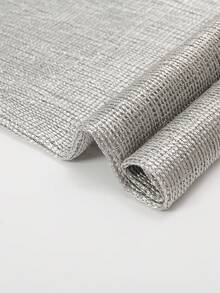 1 pieza de bufanda plana con hilo metálico, adecuada para novia, gala, fiesta de bodas, vestido de noche - Plateado - Ver 3