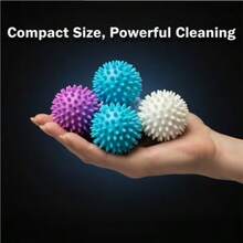 6/11个装可重复使用神奇洗衣球 - 柔顺剂，防止衣物缠结，去除污渍，多种颜色可选，适用于精致衣物，增强水流漩涡，温和清洁，去除毛发，软化衣物，防止打结，呵护衣物 - A - 查看 9