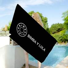 Fashion B B BimbaeS L L LolaeS Microfiber Beach Towel Absorbent Quick Dry Soft Yoga Swimming Resort Mountain Climbing Towel(6) - trắng - Xem 1