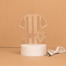 1pc USB Creative Glowing Soccer Lamp, Soccer Desk Lamp, Bedroom/Living Room/Study Decorative Light, Decorative Table Lamp - Yellow - View 12