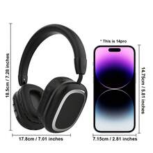 Foldable Twist Wireless Headphones, Comfortable Breathable Pressure-Free Over-Ear Headset, Wireless Headset For Online Video Chat And Calls, Built-In Microphone, Hi-Fi Sound Quality - View 5