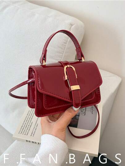 2026 Nova Bolsa Quadrada Pequena Minimalista, Design Único Mini Bolsa Transversal para Mulheres