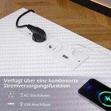 Devoko Home Office Desks - White - View 4