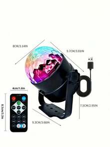 RGB LED Magic Ball Light, USB Plug-In - Vibrant Disco And DJ Party Atmosphere Light With 7 Color Modes, Adjustable Angle, Suitable For Home Decor, KTV, Weddings And Festive Celebrations, DJ Se Lighting | Colorful Lighting, Decorative Lamp, USB Ambient Light. Perfect For KTV/Musical Hall/Bar/Dub Club/Living Room/Bedroom, Computer & Accessories > USB Gadgets - ánh sáng đa sắc - Xem 6