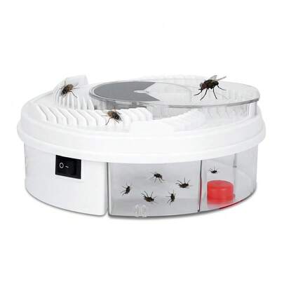 AKIZA Dispositivo Elettrico Cattura Mosche USB con Rotazione Automatica – Tecnologia Silenziosa e Sicura per Casa e Ristorante